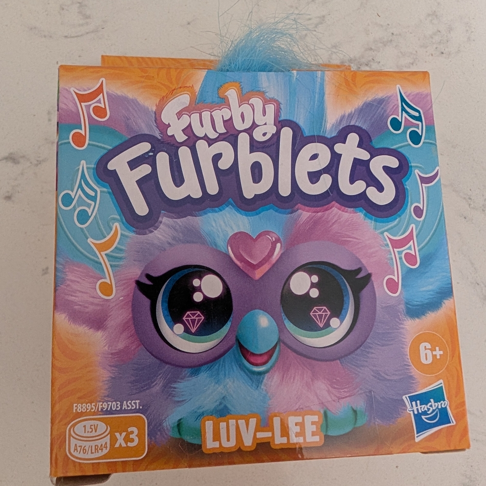 Hasbro Furby Furblets Luv-Lee Plush - Blue, Purple, Pink